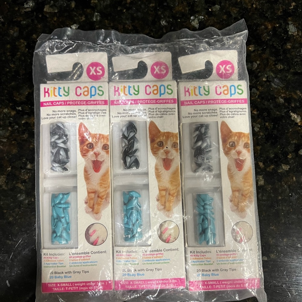 Kitty nail caps